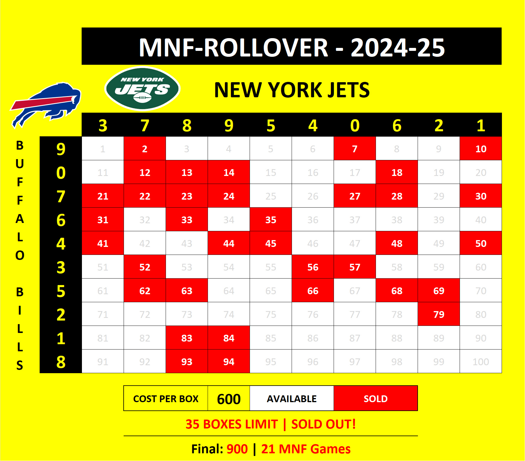 MNF-Rollover Bills at Jets